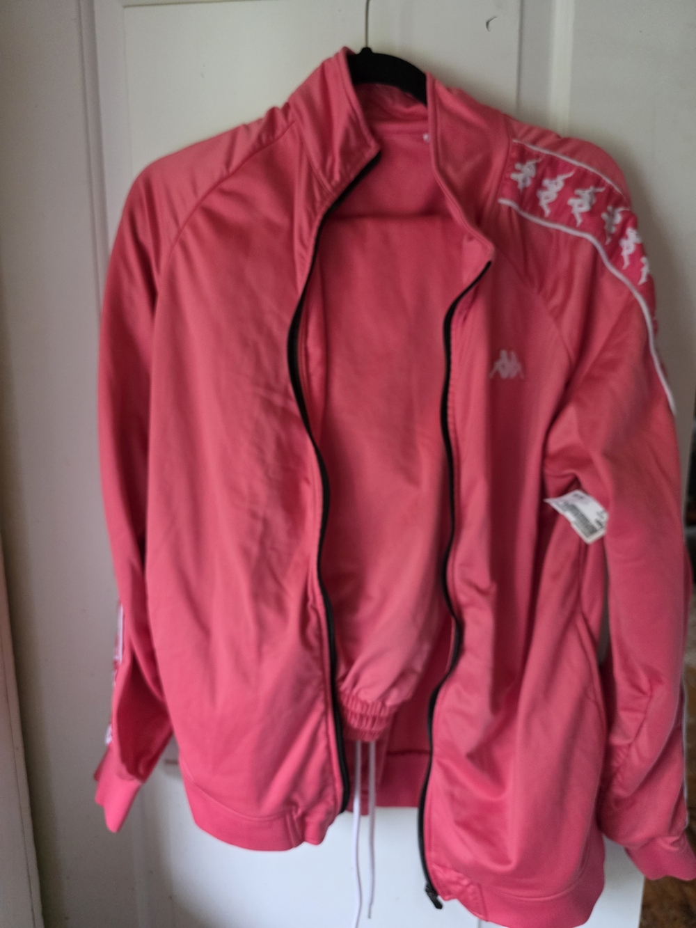 Kappa Women's Coral-Pink Zip Track Jacket